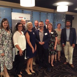 The ACAJ Committee, pictured at a networking function hosted by the ACAJ at the National Press Club in February.